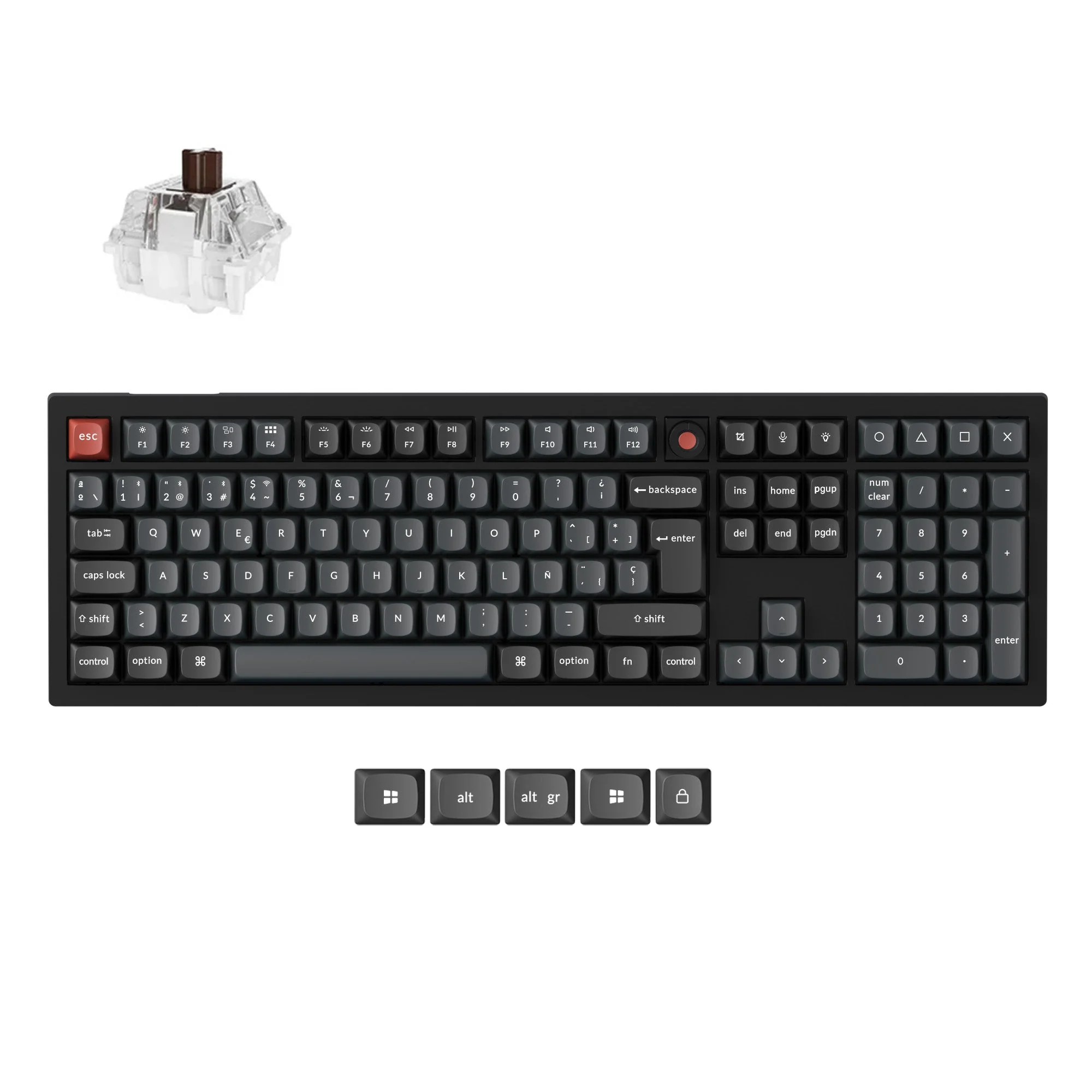 Keychron V6 8K QMK Wired Custom Mechanical Keyboard ISO Layout Collection - Image 10