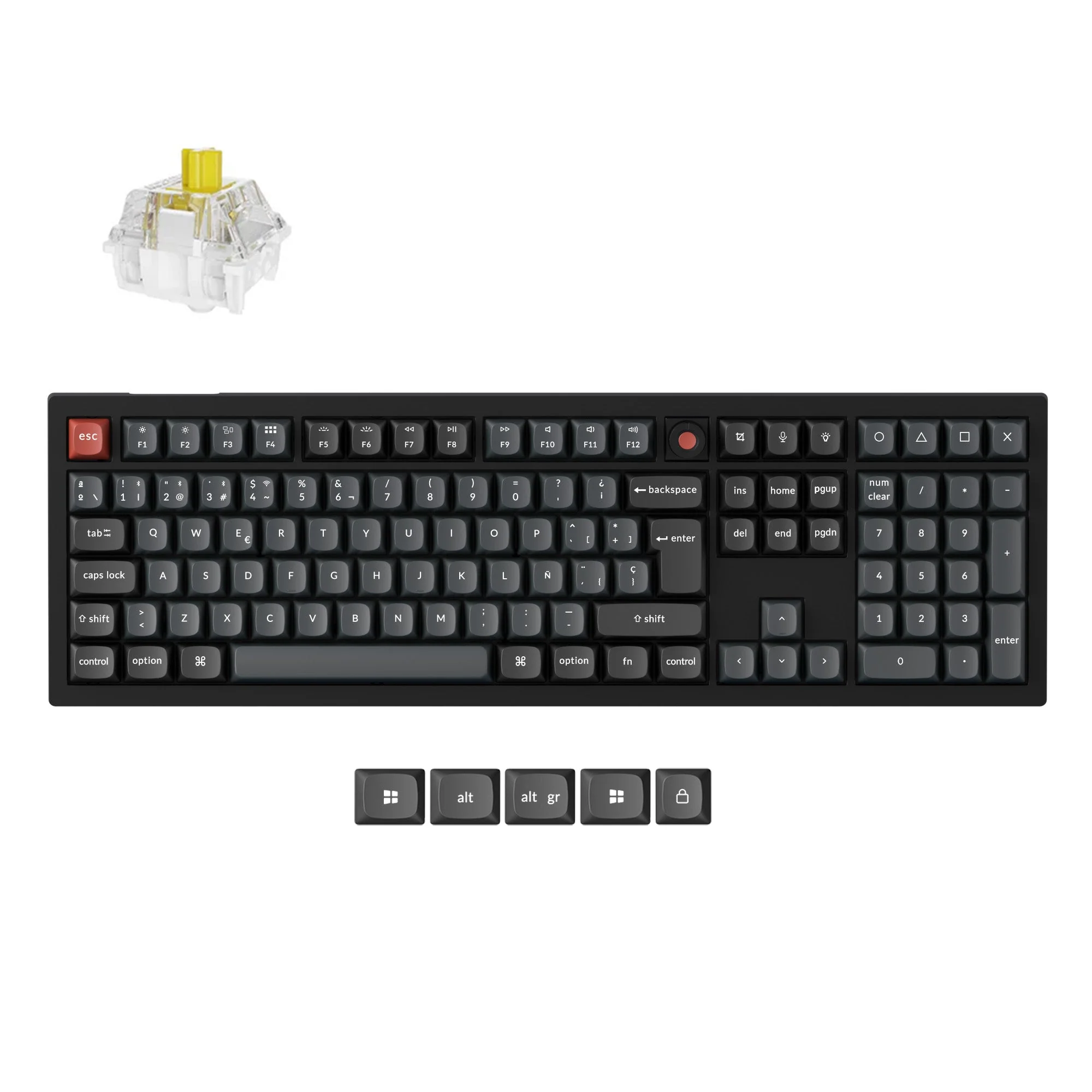 Keychron V6 8K QMK Wired Custom Mechanical Keyboard ISO Layout Collection - Image 11