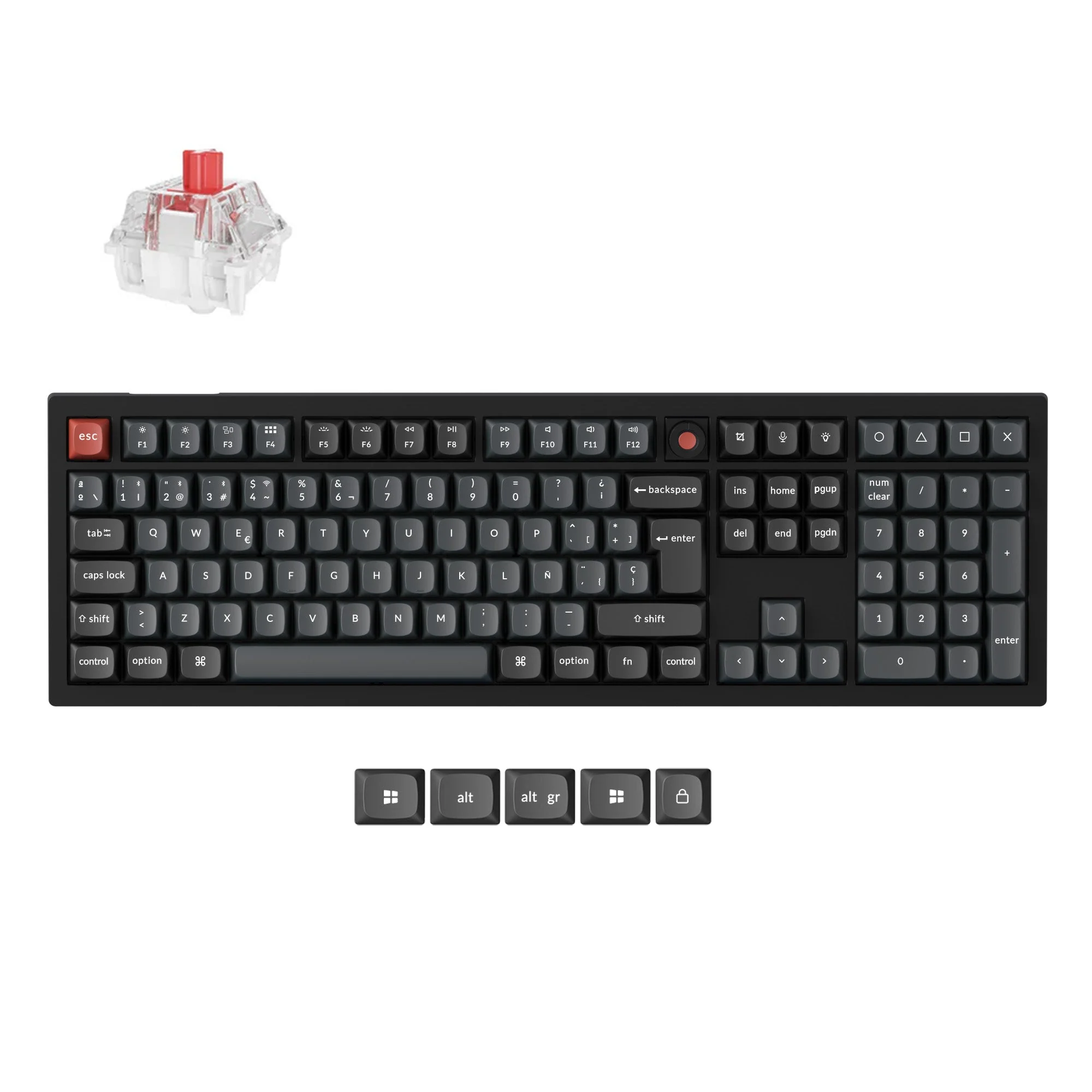 Keychron V6 8K QMK Wired Custom Mechanical Keyboard ISO Layout Collection - Image 9