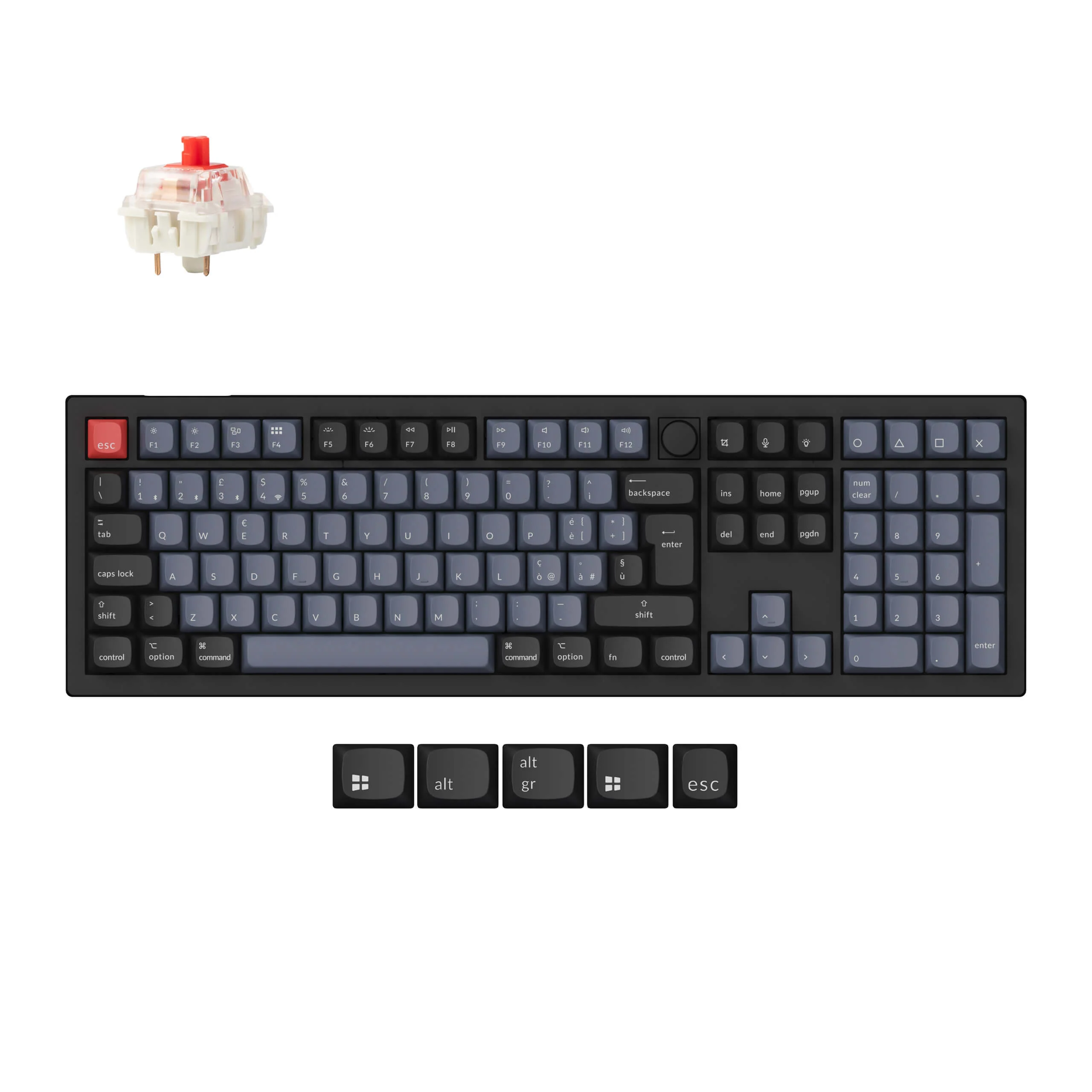 Keychron V6 Max QMK Wireless Custom Mechanical Keyboard ISO Layout Collection - Image 19