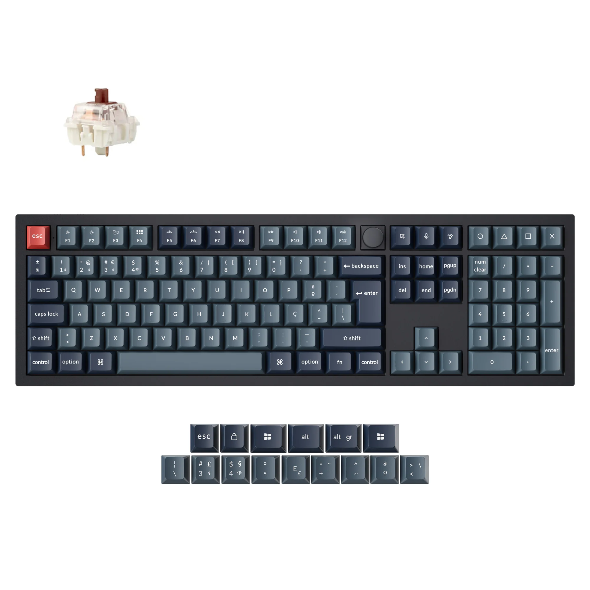 Keychron V6 Max QMK Wireless Custom Mechanical Keyboard ISO Layout Collection - Image 24