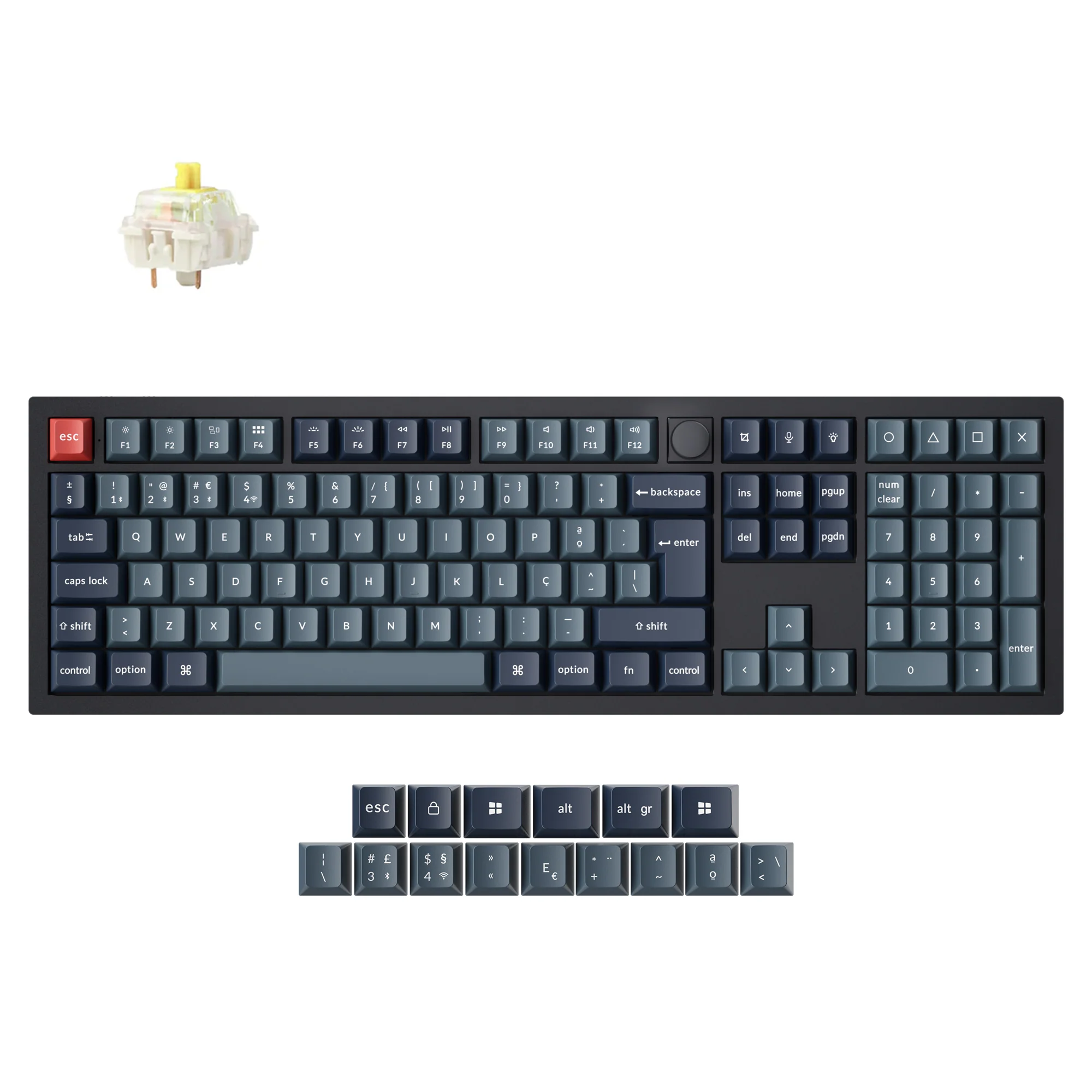 Keychron V6 Max QMK Wireless Custom Mechanical Keyboard ISO Layout Collection - Image 25