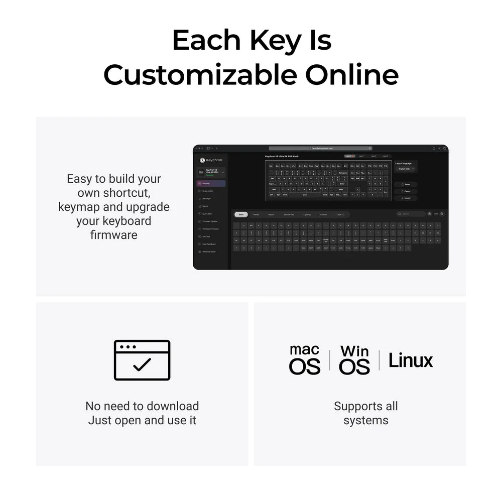 Keychron V6 Ultra 8K Wireless Custom Mechanical Keyboard ISO Layout Collection - Image 4