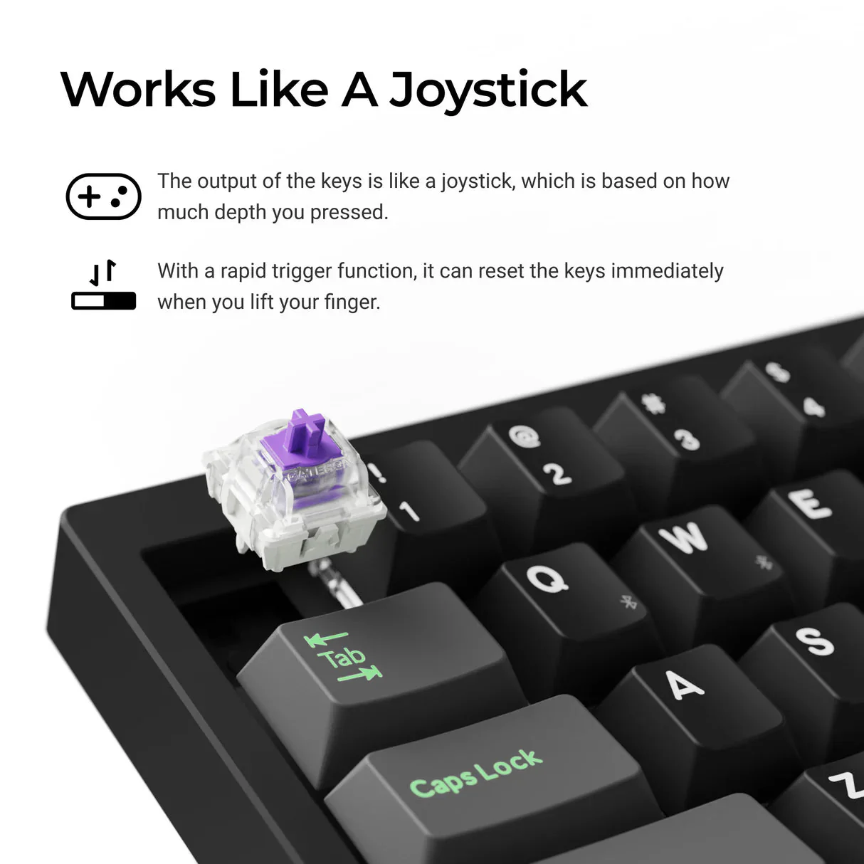 Lemokey P2 HE Wireless Magnetic Switch Custom Gaming Keyboard (US ANSI Layout) - Image 6